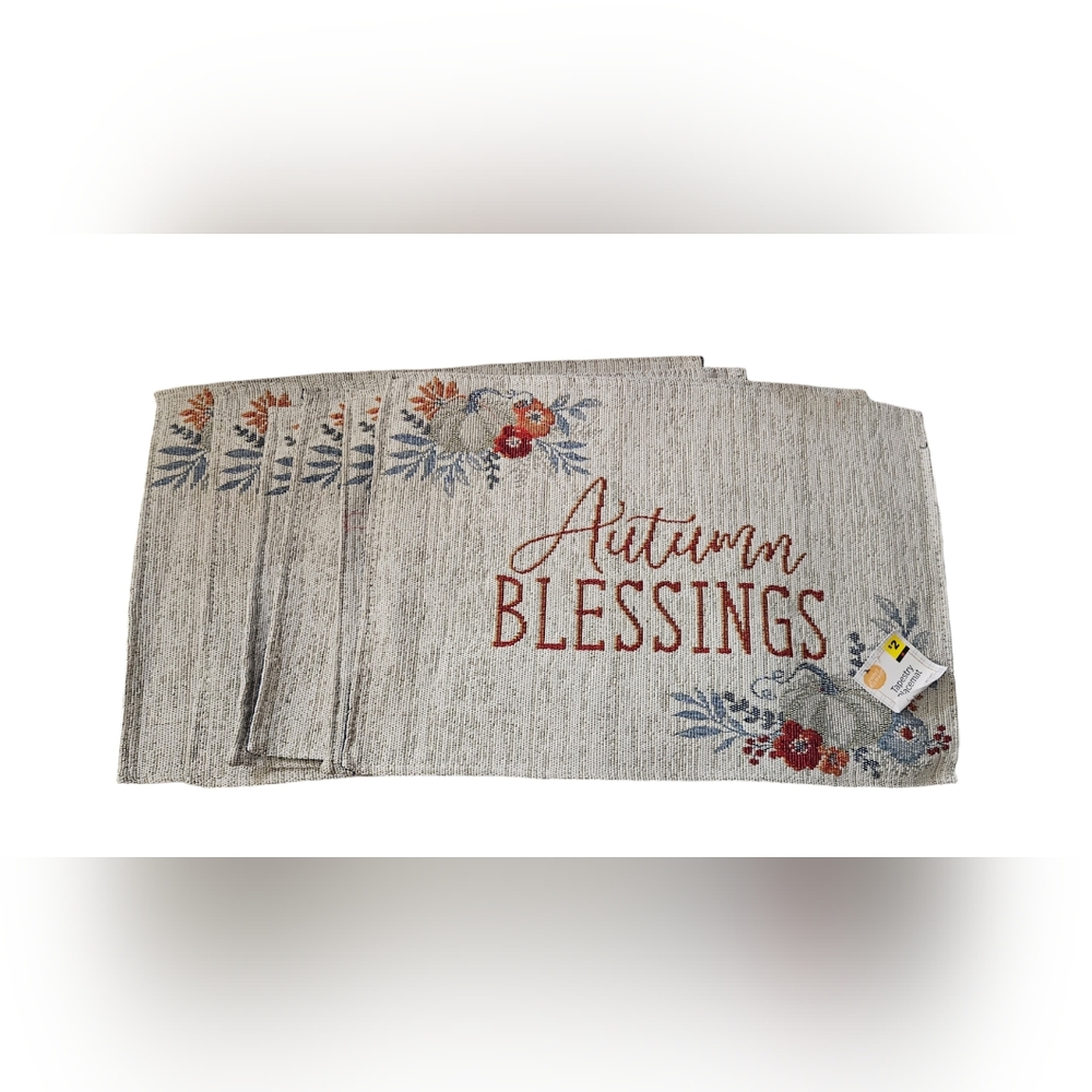 Autumn placemats. Set of 6. New w/ Tag!
